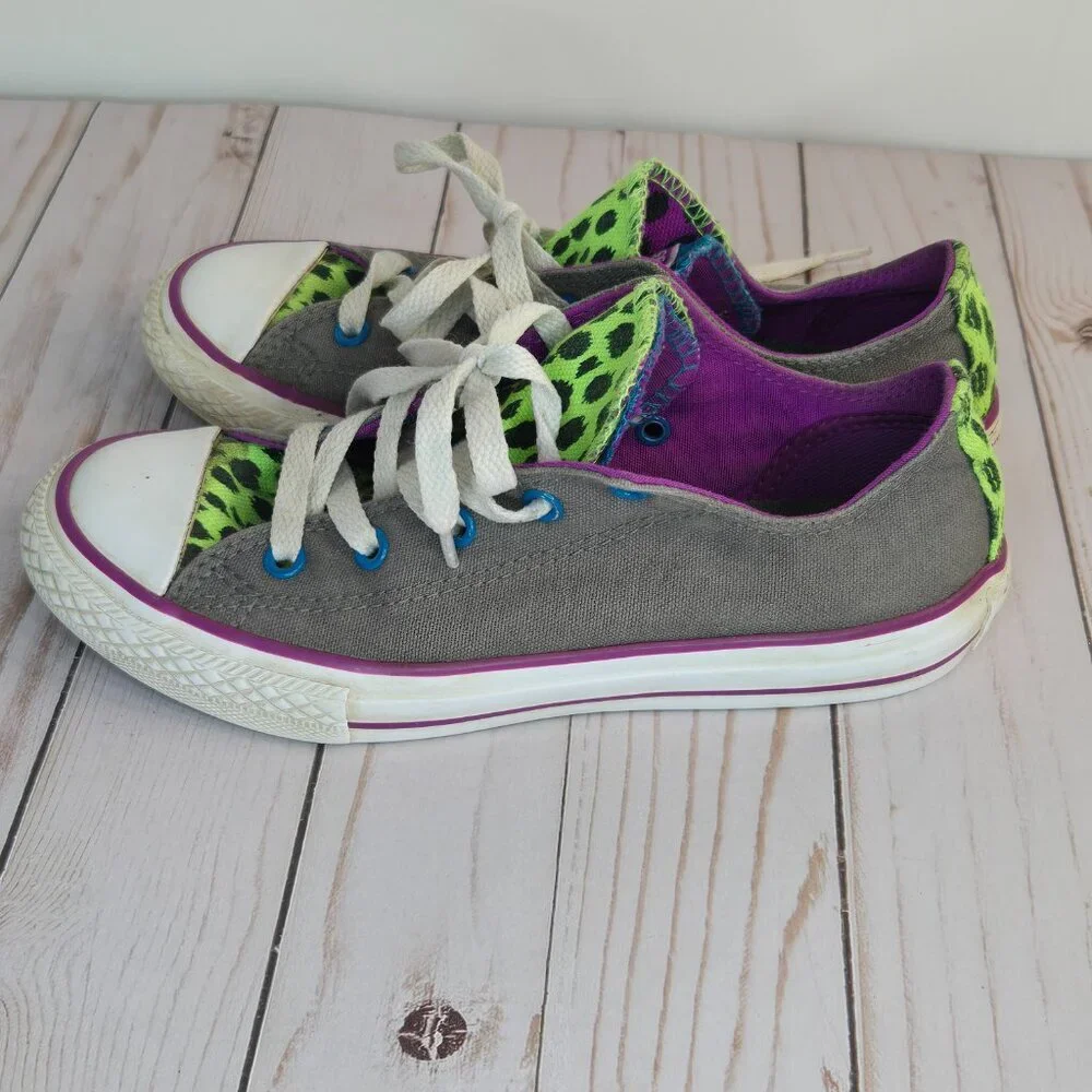 Converse Chuck Taylor All Star Double Tongue | Charcoal | Junior Size 2
